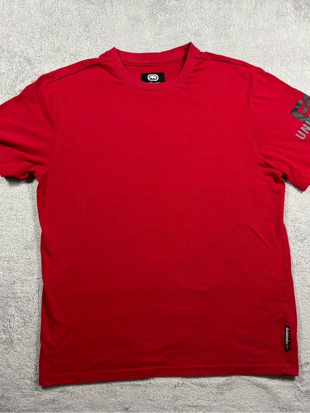 Ecko‎ Unlimited Men's Red Short Sleeve Graphic Crewneck Tee
